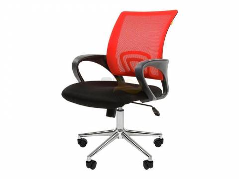 Офисное кресло Chairman 696 Россия TW красный хром new