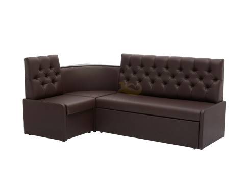 Кухонный уголок КУ 17 со спальным местом экокожа экокожа Линкольн 221