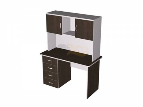 Стол письменный с тумбой правый с надставкой 2-ярусной ПСт1.12Пр-ПН2.12-ПД1