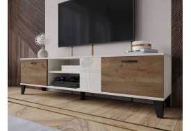 Тумба под ТВ ТВМ-5 крафт белый/крафт табачный