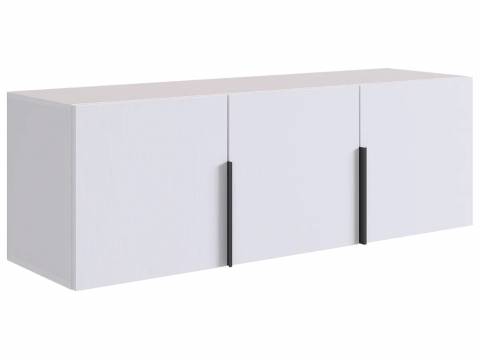 Антресоль двухдверная L1200 Баско белое дерево