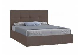 Кровать Твист с ПМ 1600х2000 мм микровелюр шоколад