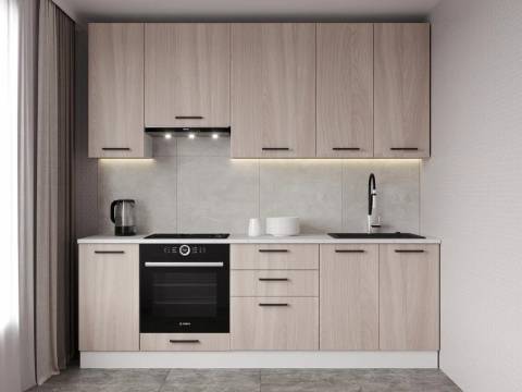 Кухонный гарнитур Шимо 2400 (верх 950 мм) МДФ