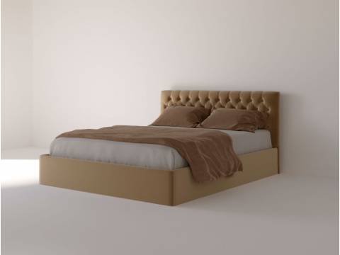 Кровать Сицилия с подъемным механизмом 160 Бежевый велюр