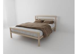 Кровать металлическая Куба 900 бежевая