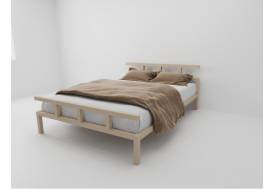 Кровать металлическая Лофт 1400 бежевая