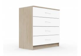 Комод Космос Нэо с 4-мя ящиками Дуб сонома-Белый
