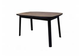 Стол раздвижной Дионис Лайт 1600 дуб флагстафф/черный муар