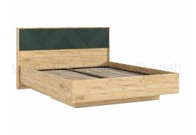 Кровать парящая 1600 Ирис (с ПМ) Браш Мени Грин/Дуб Крафт