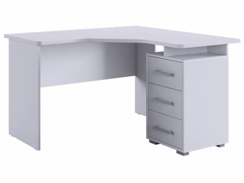 Стол компьютерный 1200 угловой Лайт-2 белый