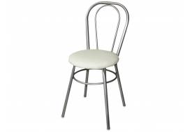 Стул №1 ДХ-8 без мягкой спинки обивка кремовый