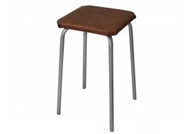 Табурет квадратный ДХ-9 обивка коричневый