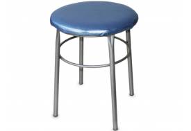 Табурет круглый ДХ-10 обивка светло-голубой