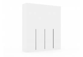 Шкаф Монблан New распашной 2000 4-х дверный Белый Шагрень