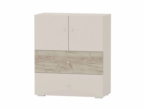 Комод с двумя дверками и двумя ящиками 4-44909