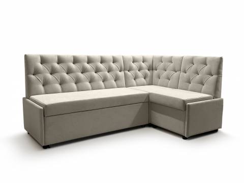 Угловой диван Призма каретная стяжка со спальным местом вивальди 3