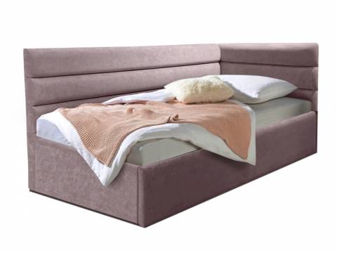 Кровать подростковая левая 800 Фрейм Модерн без подъема мелита 25