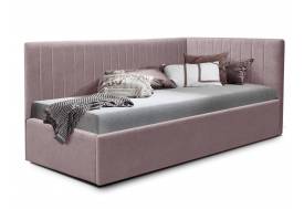 Кровать подростковая левая 900 Фрейм Страйп без подъема мелита 25