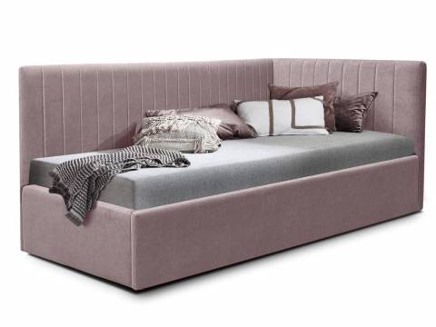 Кровать подростковая левая 900 Фрейм Страйп с подъемом мелита 25