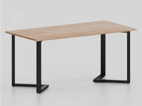 Стол У-образные опоры черные ЛО.КУ-6 600х1200 мм