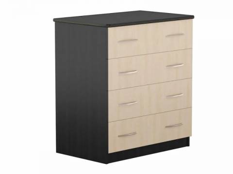 Комод 700 Дуэт Люкс с 4-ящиками Венге/дуб молочный