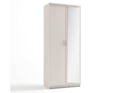 Шкаф 2-х створчатый Дуэт Люкс с зеркалом Дуб Бодега