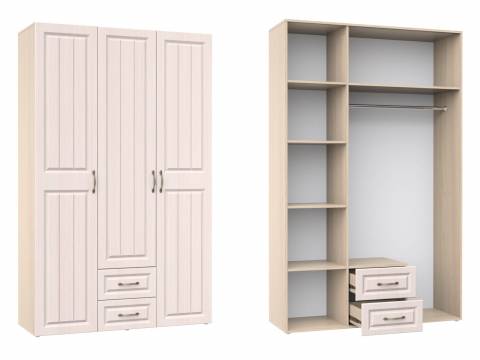 Шкаф 3-х створчатый Монако с зеркалом внутри