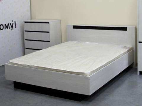 Кровать Бостон 1600 с настилом ДСП анкор светлый