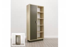 Шкаф комбинированный Левый (Е-13) Eclectic eco Дуб рокпайл-Скала