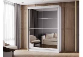 Шкаф-купе Гранд-1 1600 Белый гладкий-двери Зеркало