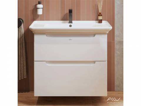 Тумба с раковиной Berta 75 белая