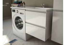 Тумба с раковиной Dallas Luxe 1000 навесная 2 ящика правая