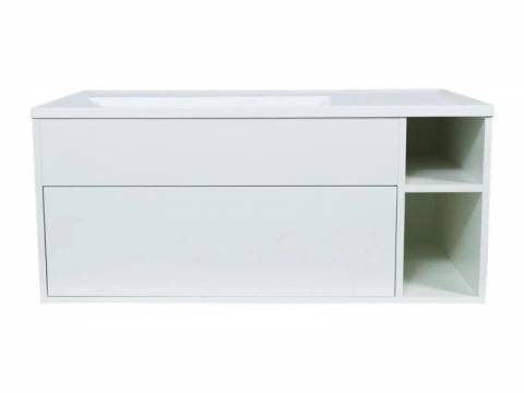 Тумба с раковиной Uperwood Lotus Premium белая 100 см