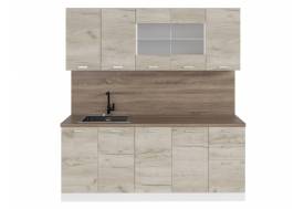 Кухонный гарнитур Синтра 2000 мм Дуб Браун