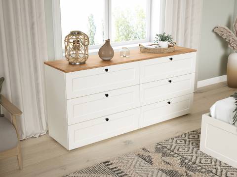 Комод 16.240 Остин Белый шагрень