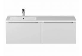 Тумба с раковиной Uperwood Tanos 120 см подвесная левая белый