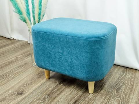 Пуф овальный Lekki велюр Emerald