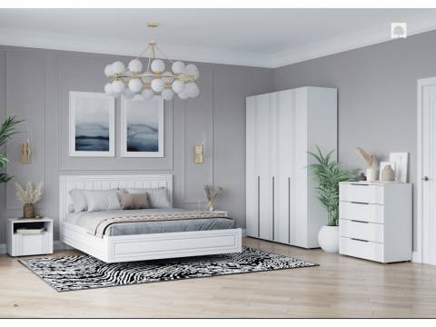 Спальня Вита белый лофт