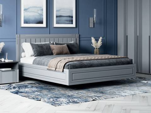 Кровать Вита 1400 тёмно серый лофт без основания