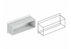 Полка настенная Вита №4 белый лофт