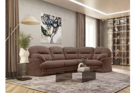 Угловой диван Квин 6 Ultra Cocoa без механизма правый