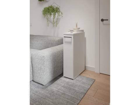 Тумба узкая универсальная 2 полки арт. 167 белый