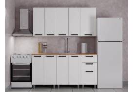 Кухонный гарнитур Магнолия 1600 мм Молочный