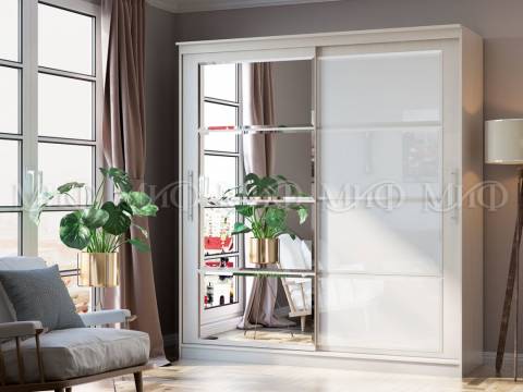 Шкаф-купе Элегант-7 Сандал светлый