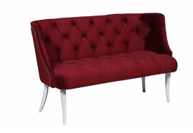 Диван Сорренто бордо опора белая