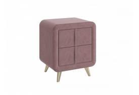 Тумба прикроватная Софи 2 велюр пудра