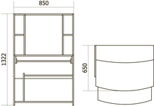 Стол компьютерный СК 3